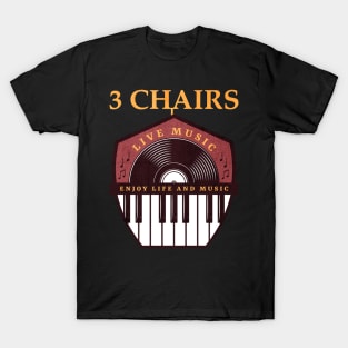 All Over 3 Chairs T-Shirt